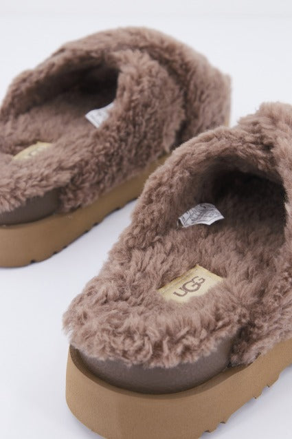 UGG W FUZZ SUGAR CROSS S en color HICKORY  (3)