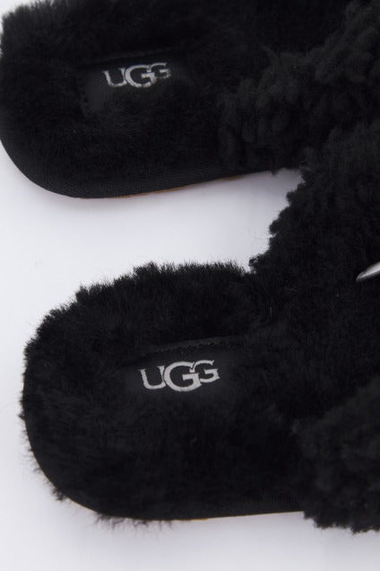 UGG W MAXI CURLY SLIDE en color BLACK  (4)