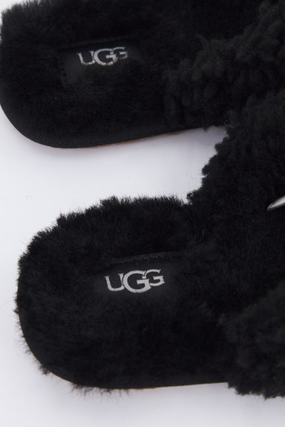UGG W MAXI CURLY SLIDE en color BLACK  (4)